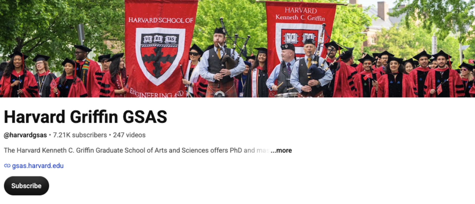 GSAS YouTube Page